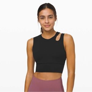 lululemon athletica Black Cropped Tank